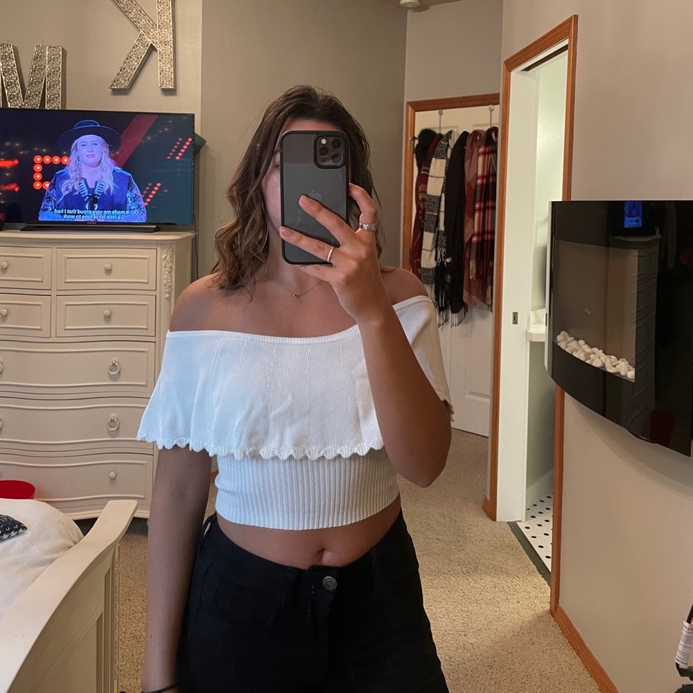 Off the shoulder shirt